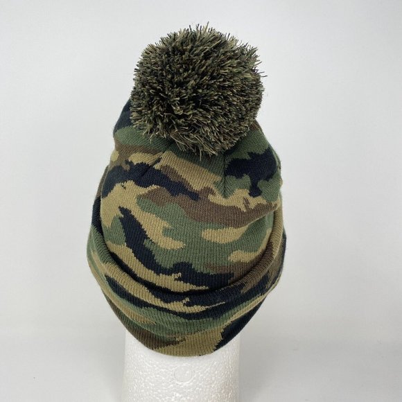 Philadelphia‎ 76ers Camo Beanie Salute Army Hat NBA Basketball Sixers Fleece - Picture 3 of 8